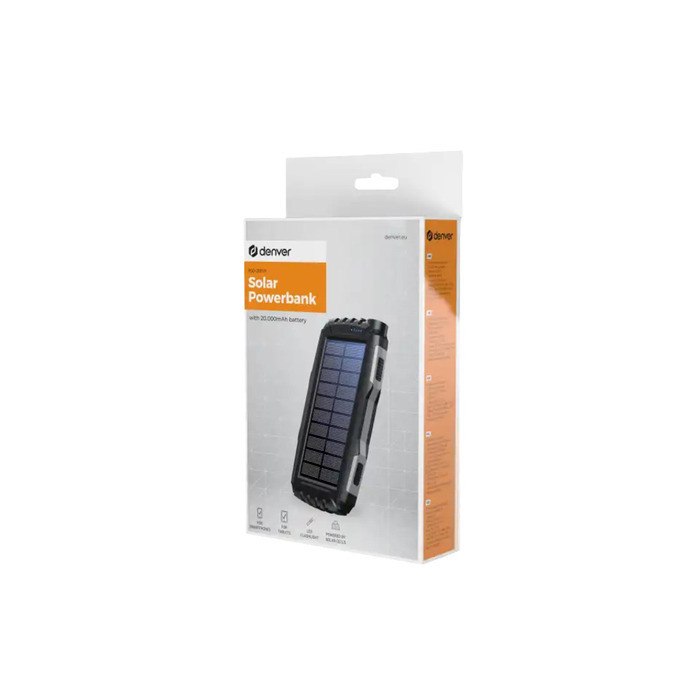 Powerbank Solcell 20000 mAh Denver